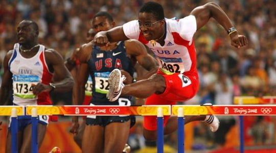 Dayron Robles 'in Pekin Olimpiyatlarındaki 110 Metre engellide şampiyonluk koşusu