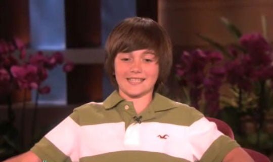 12 yaşındaki Greyson Chance'nin Lady Gaga taklidi 1 greyson chance lady gaga ta