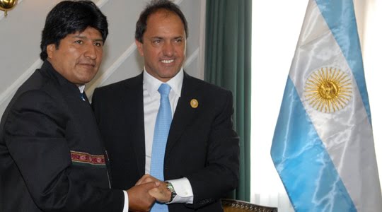 evo morales diego forlan