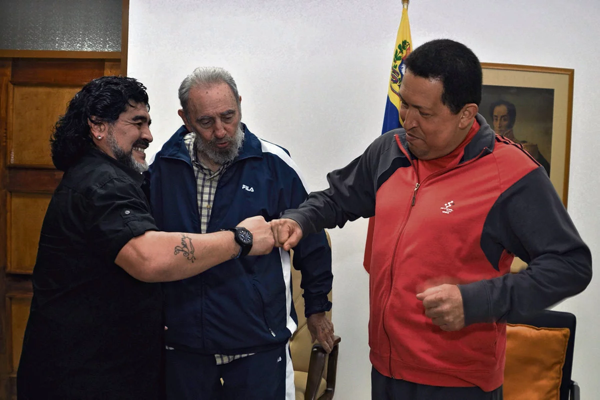 15 Yıl önce Birgün Maradona George Bush ve Dio Gol ! 1 Maradona, Fidel Castro, Hugo Chavez Dio Gol