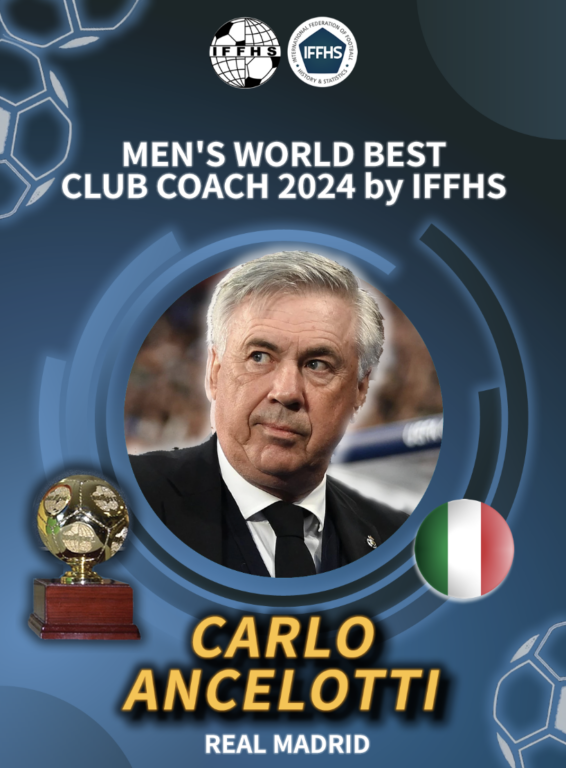 Carlo Ancelotti, 2024'ün FIFA En İyi Teknik Direktörü seçildi.