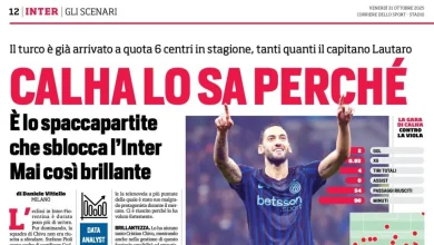 corriere dello sport hakan calhanoglu